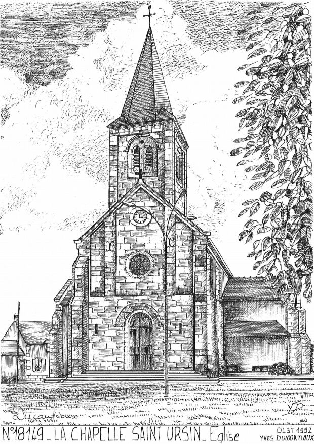 N 18149 - LA CHAPELLE ST URSIN - église